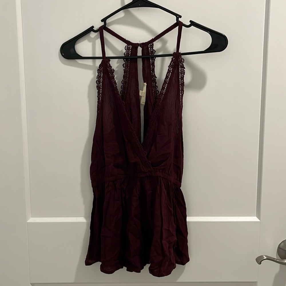 LA Hearts deep purple tank top